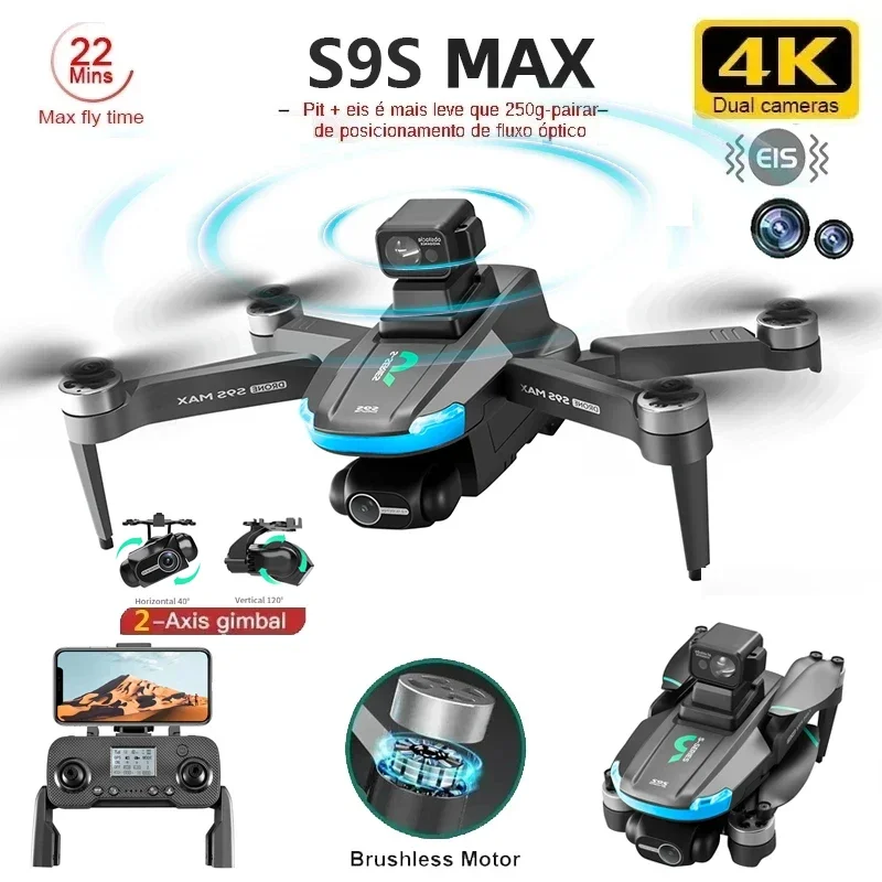 Drone Camera Night Vision - Drone MINI S9S MAX Baru 4K