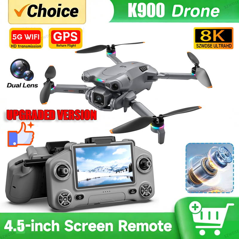 Drone Camera Night Vision - Drone GPS K900 MAX Baru dengan