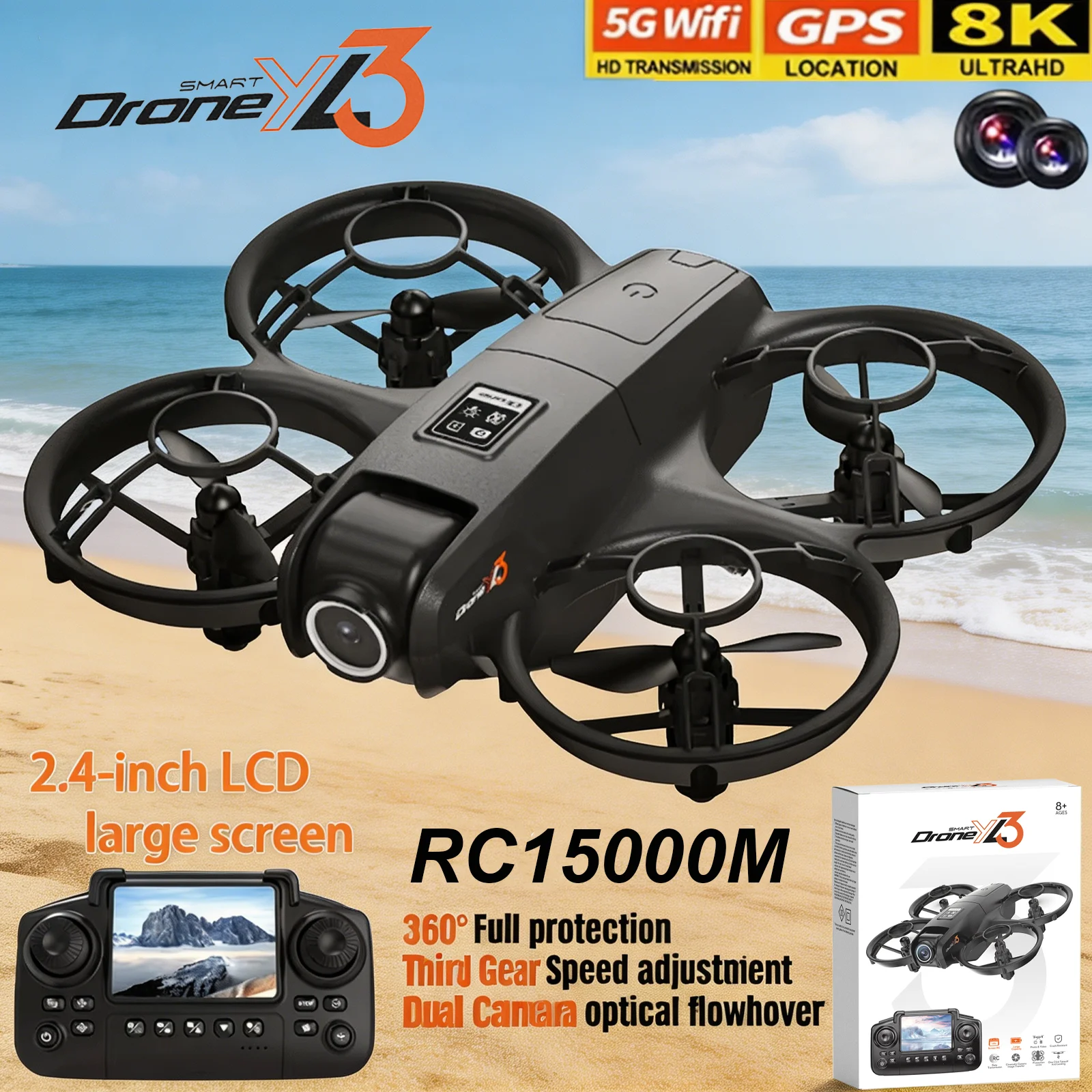Drone Camera Professional - Drone RC YL3 Baru 8K 1080P