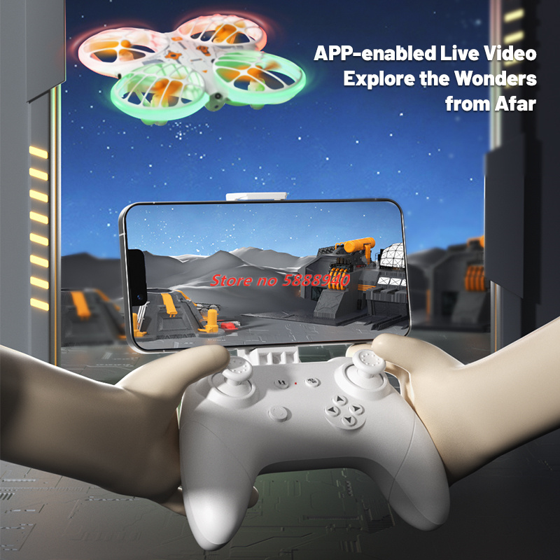 Drone Mini Lampu Neon Wifi Fpv - Drone Camera Wide Angle ulasan dan harga