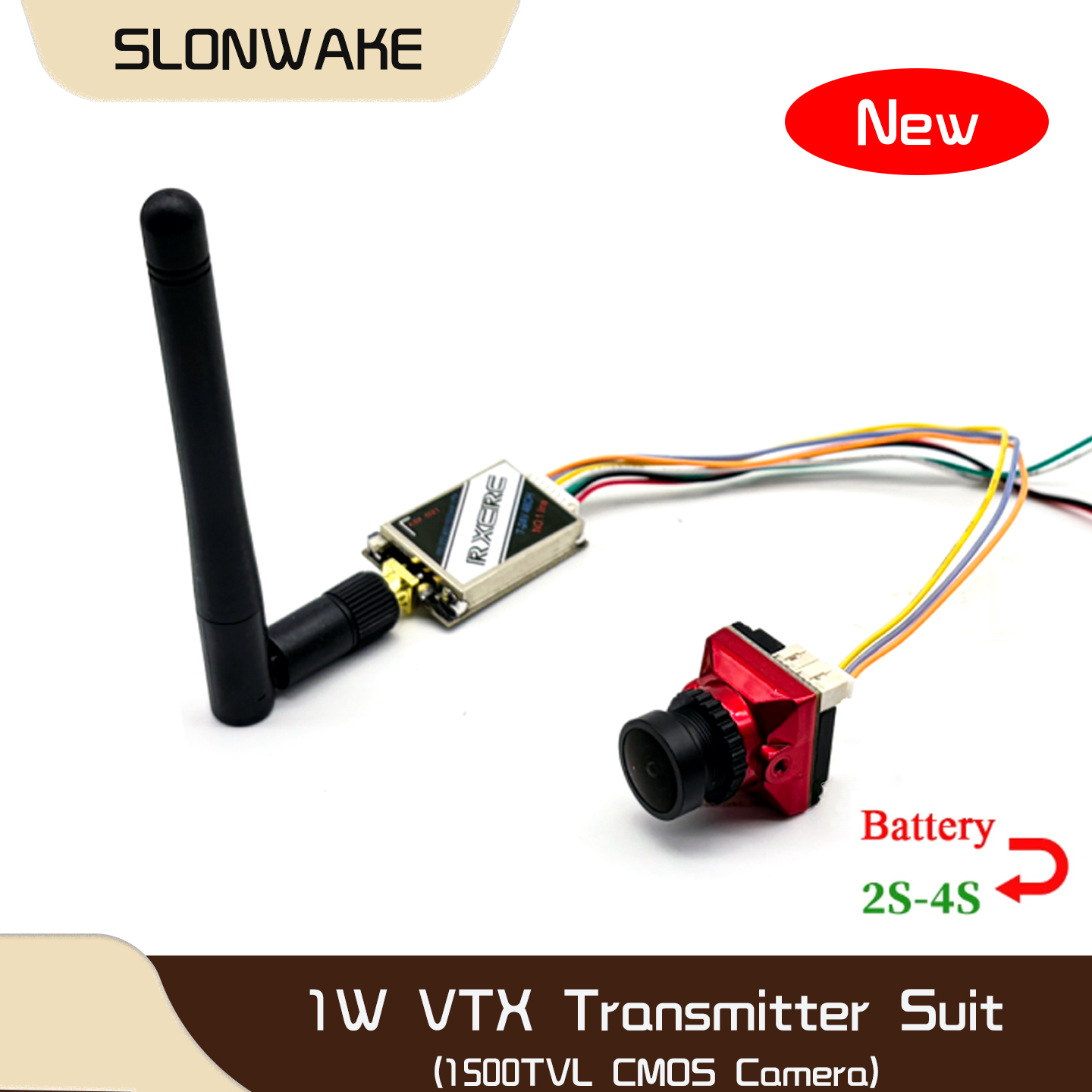 SLONWAKE 5.8G 48CH 1W VTX 100/ - Drone Camera Lens ulasan dan harga