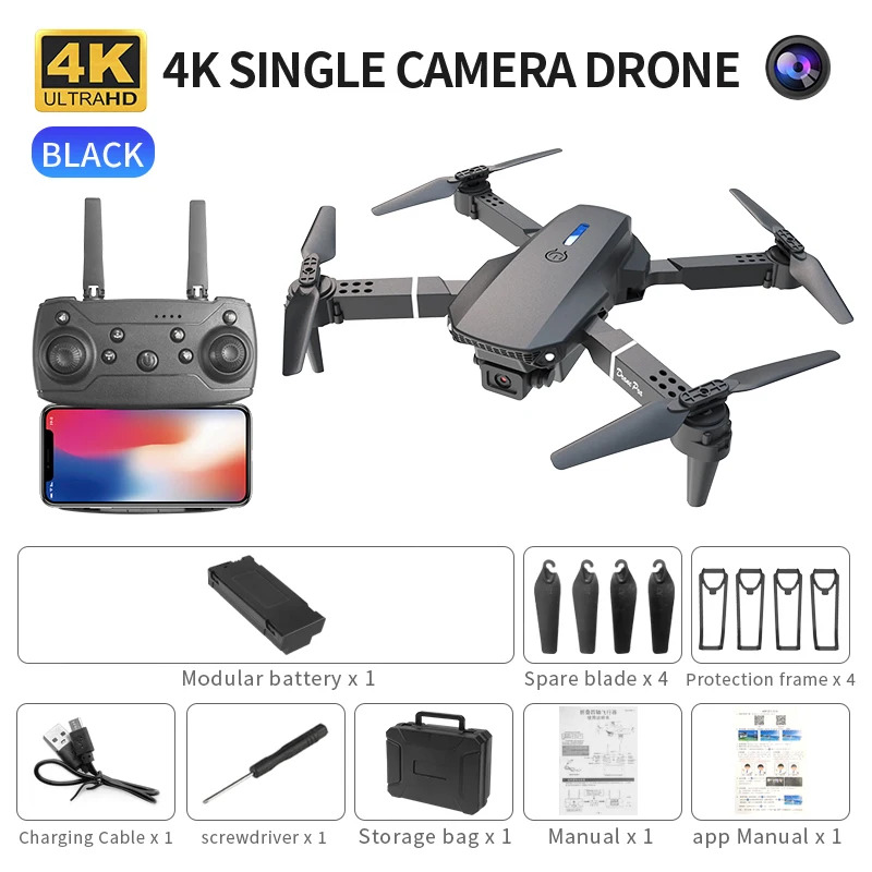 E88 Pro Drone Lipat Cerdas Men - Drone Camera Mount ulasan dan harga