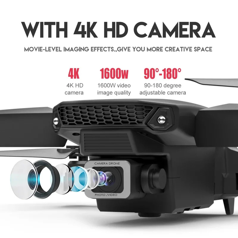 E88 Pro Drone Lipat Cerdas Men - Drone Camera Mount ulasan dan harga