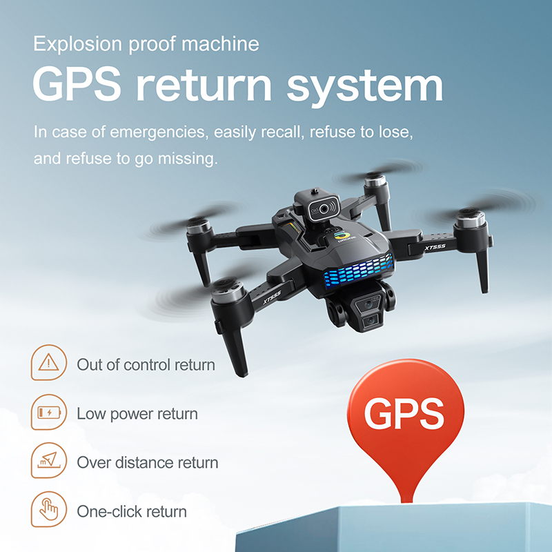 Drone RC XT555 GPS Baru Profes - Drone Camera Professional ulasan dan harga