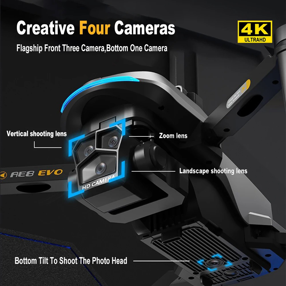 Drone AE8 EVO 4K Profesional 5 - Drone Camera Professional ulasan dan harga